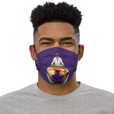 Forever Our King (White Suit) Purple Premium Face Mask