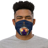 Forever Our King (Black Suit) Navy Premium Face Mask