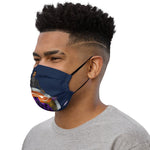 Forever Our King (Black Suit) Navy Premium Face Mask